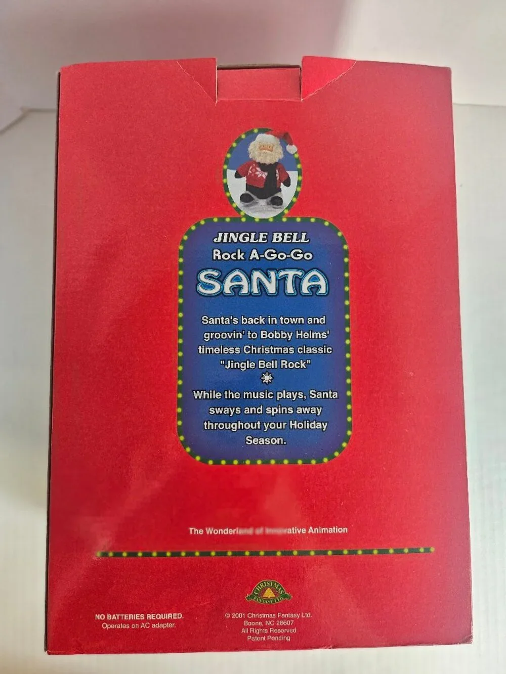 Vintage Jingle Bell Rock A Go Go Santa Animated Dancing Musical 12